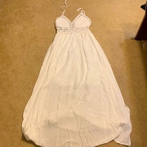 NWT crochet halter top maxi dress